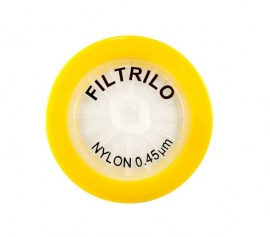 Filtro De Seringa Em Nylon Hidrofílico - 0,45 Um X 25 Mm - 100 Unid